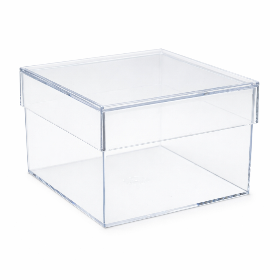 Acryl-Dose eckig 75×75×50 mm – moderne DIY-Box