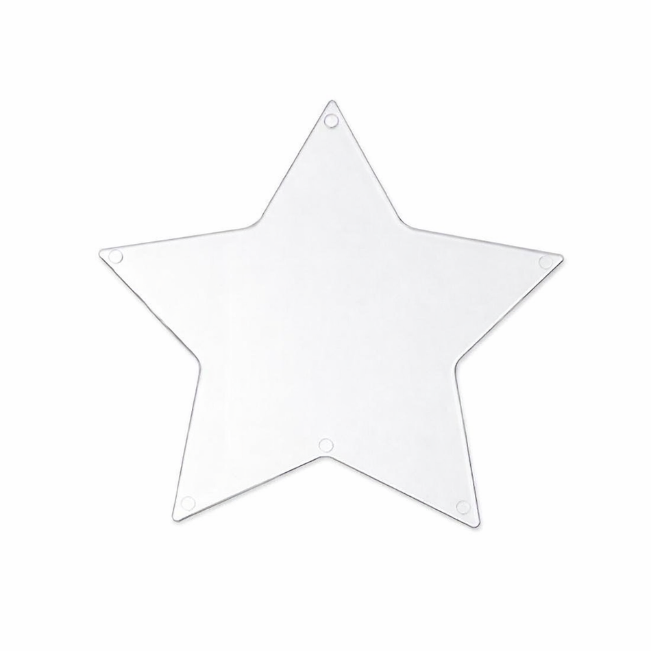 Acryl-Malscheibe Stern 80 mm – kreative Bastelform für Wiehnachten