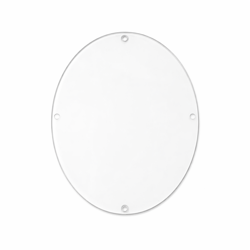 Acryl-Malscheibe Oval 100 mm – harmonische Bastelform für DIY