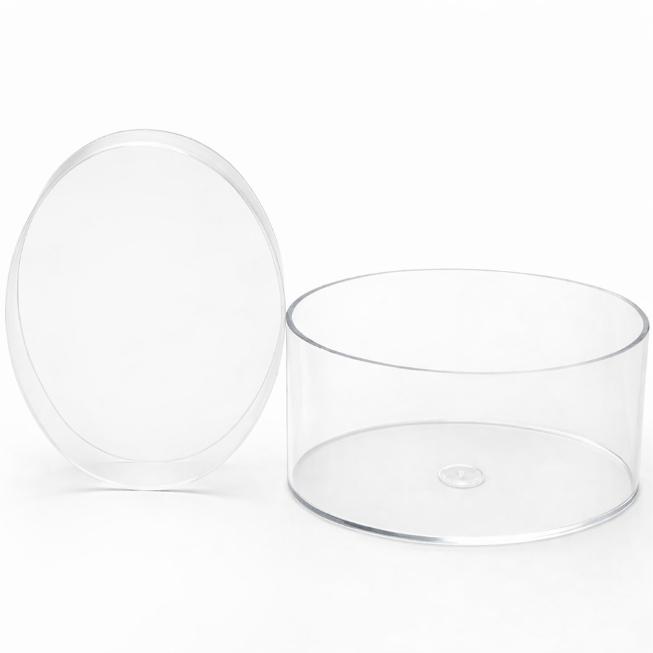 Acryl-Dose oval 110×70×50 mm – elegante DIY- & Dekodose