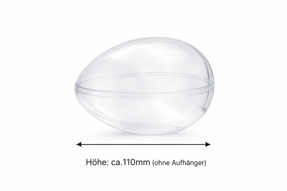 Acryl-Ei 110 mm (liegend)– perfekt für Miniaturlandschaften