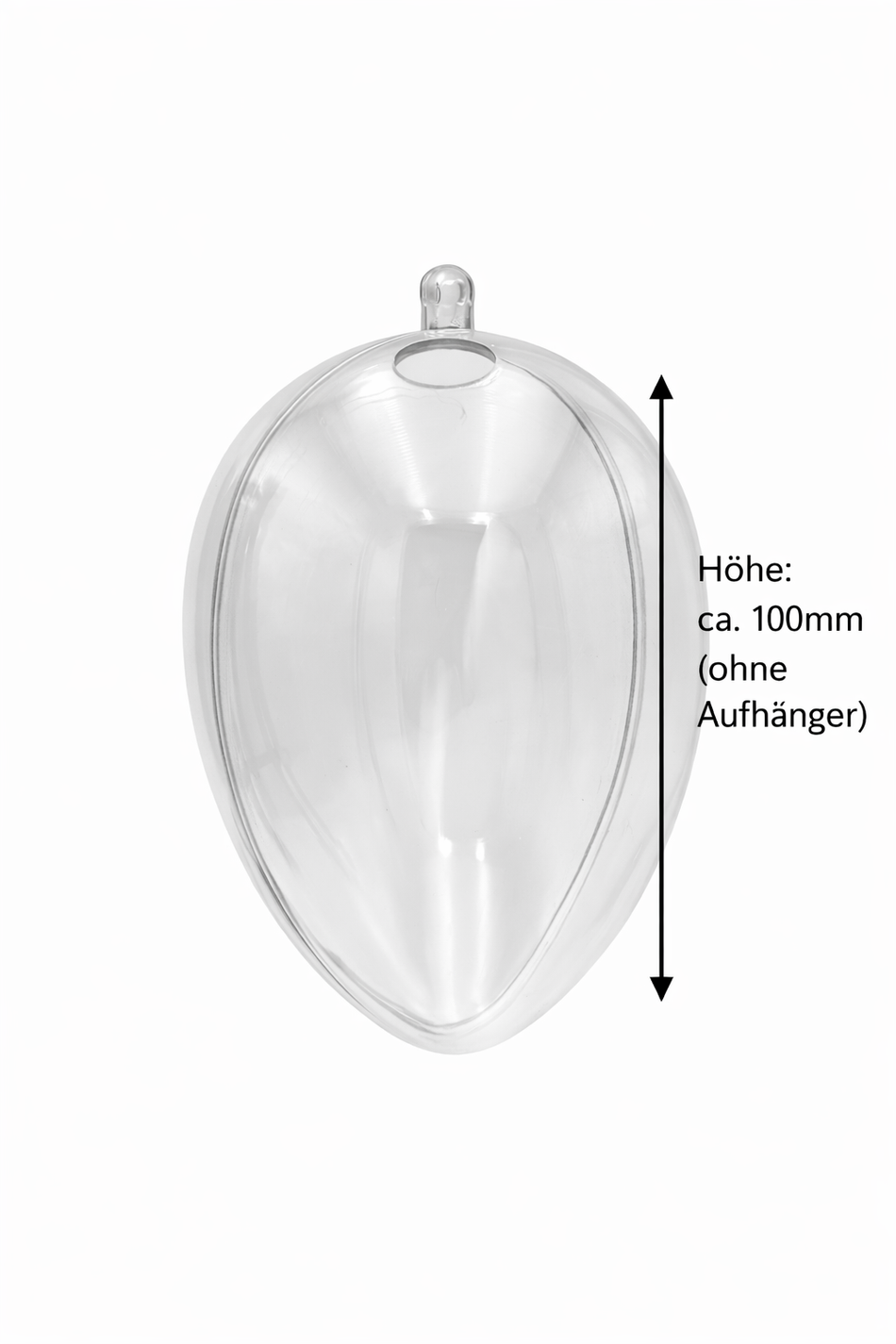Acryl-Ei 100 mm mit Loch – vielseitiges Bastel- & Lichtei