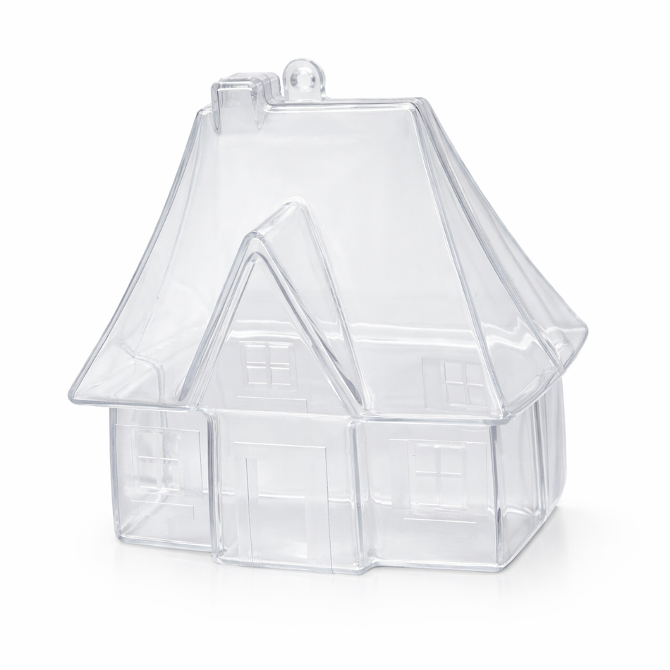 Acryl-Haus 100 mm – kreative Deko zum Befüllen