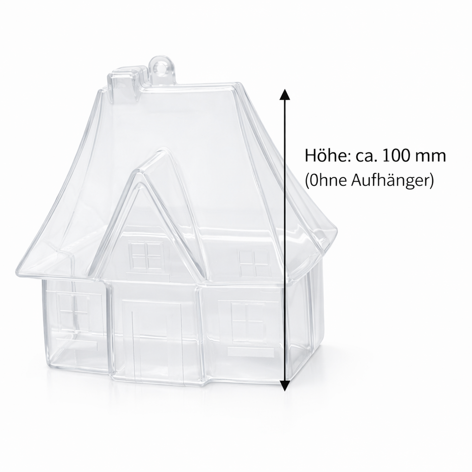 Acryl-Haus 100 mm – kreative Deko zum Befüllen