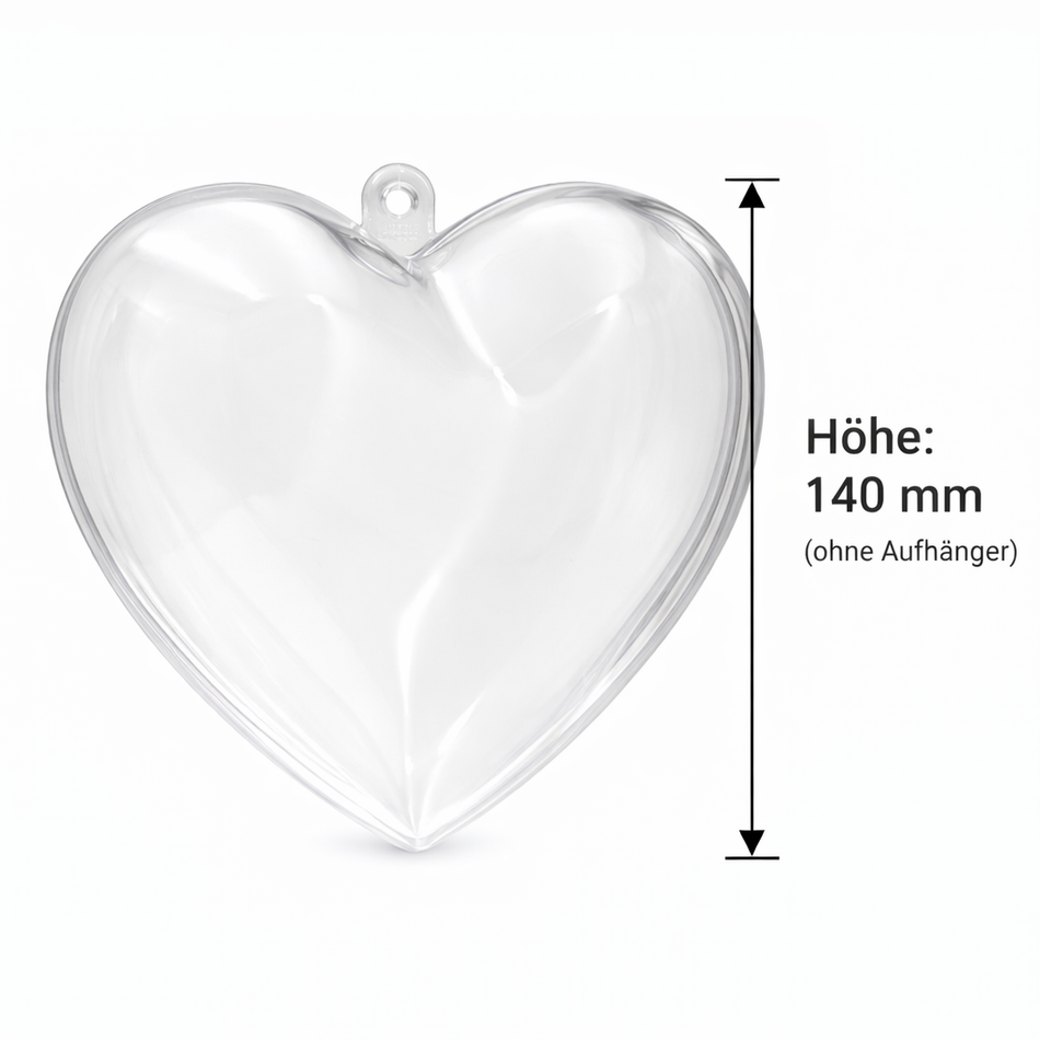 Acryl-Herz 140 mm – große Event- & Hochzeitsdeko