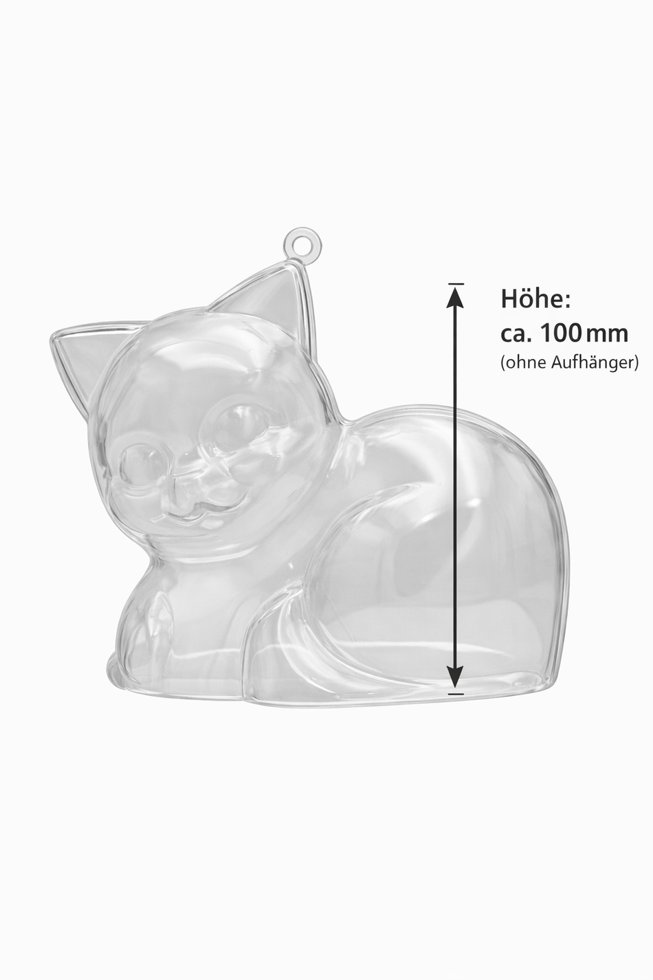 Acryl-Katze 100 mm – dekorative DIY-Figur