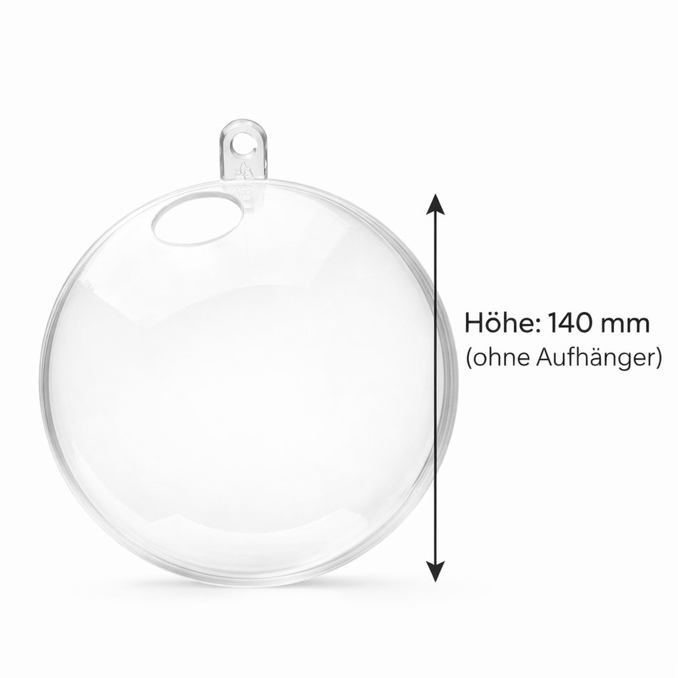 Acryl-Kugel 140 mm mit Bohrung – stilvolle Lichtdeko