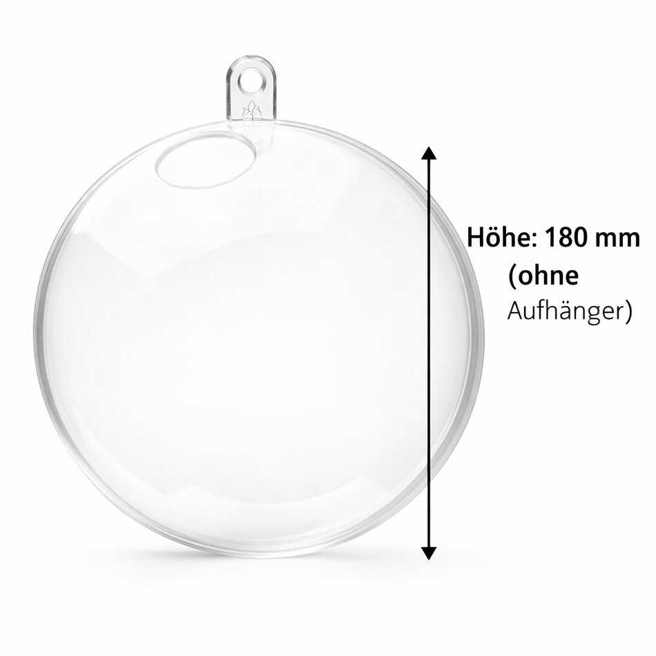 Acryl-Kugel 180 mm mit Bohrung – maximale Wirkung