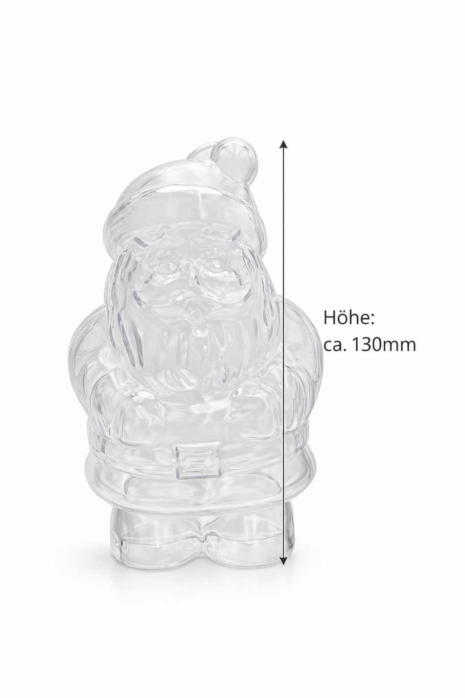 Acryl-Nikolaus 130 mm – Weihnachts-DIY-Figur