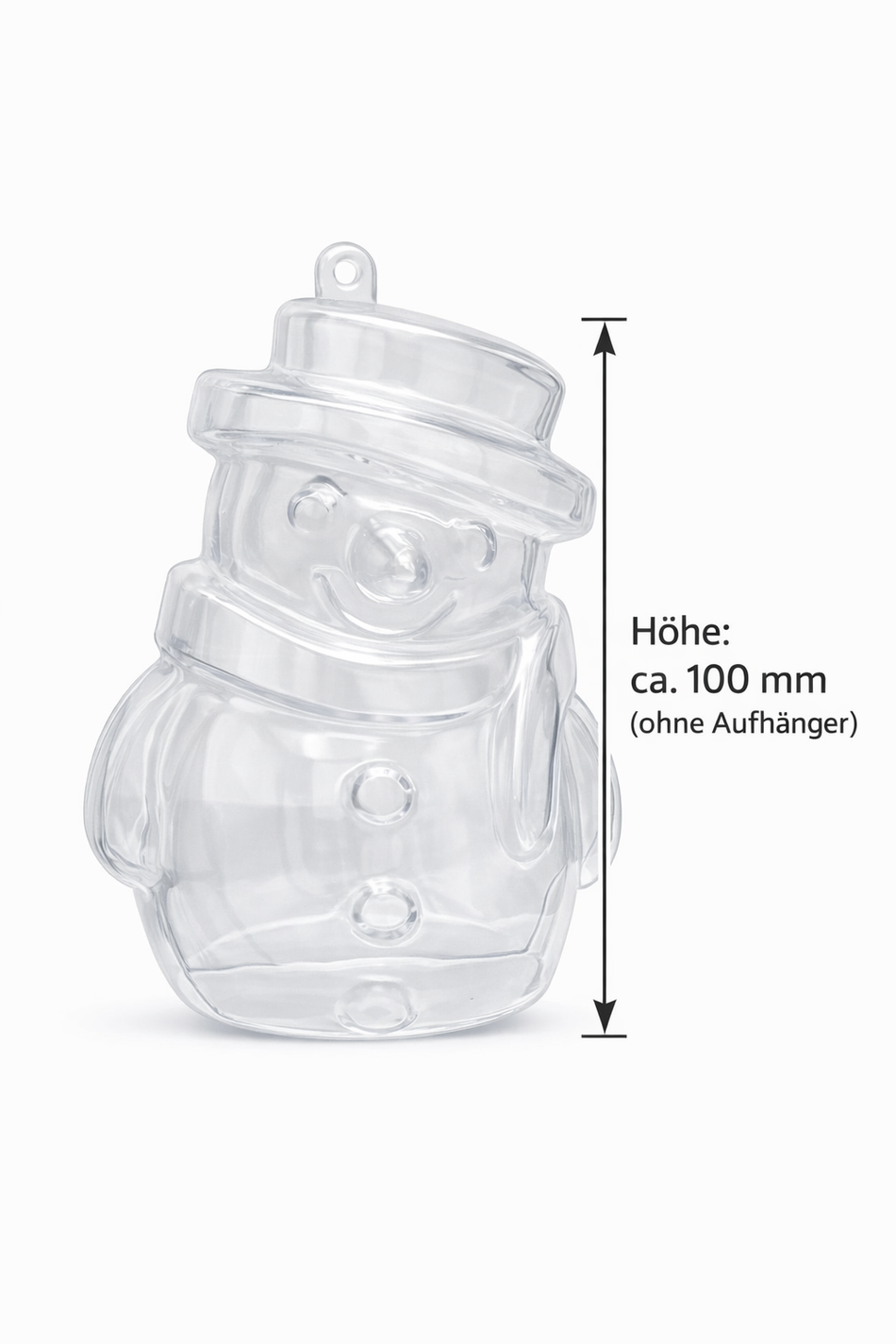 Acryl-Schneemann 100 mm – winterliche Bastelfigur