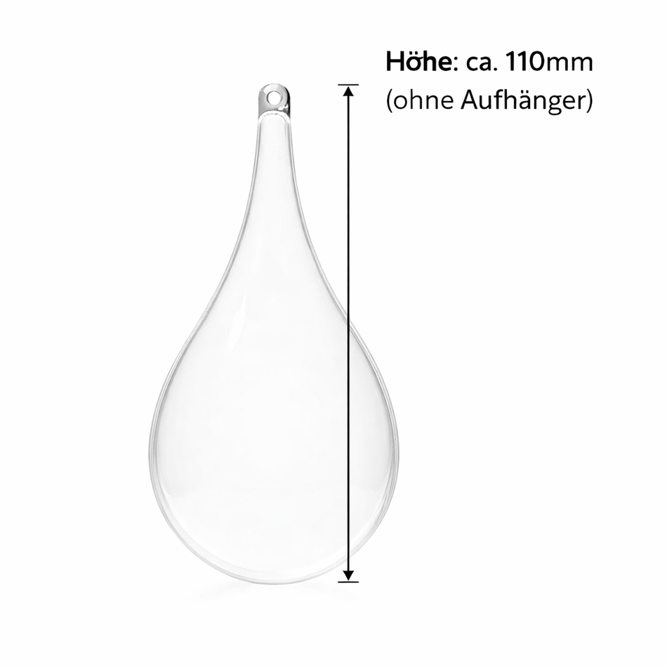 Acryl-Tropfen 110 mm – elegante DIY-Form zum Befüllen